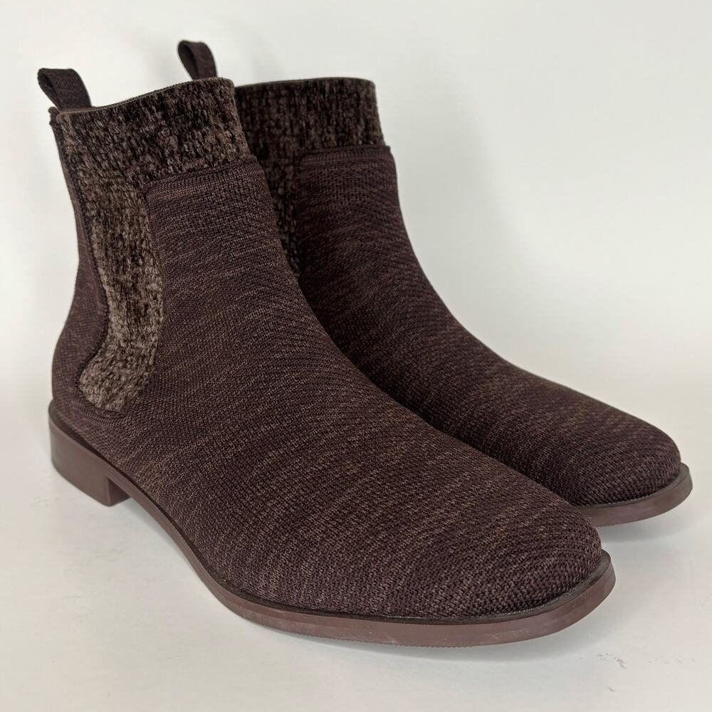 Vivaia Size EU 37 / US 6.5 Boots Square Toe Ankle Pull On Knit Comfort